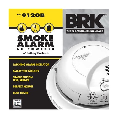 First Alert Brk 6PK 120V AC Smoke Alarm 9120B6CP